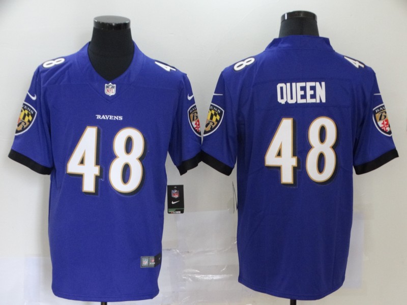 Men's Baltimore Ravens Patrick Queen #48 Purple Jersey
